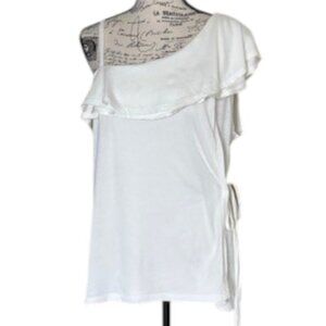 Oonagh by Nanette Lepore Asymetrical Wrap Style Top